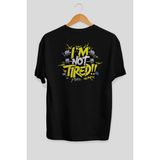 Ankhises Gym , Spor , Fitness Serisi 87 Arka Baskılı Oversize T-Shirt Erkek Kadın Pamuk Bisiklet Yaka Tişort - Siyah - XL