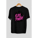 Ankhises Gym , Spor , Fitness Serisi 92 Arka Baskılı Oversize T-Shirt Erkek Kadın Pamuk Bisiklet Yaka Tişort - Siyah - XL