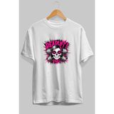 Ankhises Gym , Spor , Fitness Serisi 93 Ön Baskılı Oversize T-Shirt Erkek Kadın Pamuk Bisiklet Yaka Tişort - Beyaz - XL