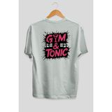 Ankhises Gym , Spor , Fitness Serisi 97 Arka Baskılı Oversize T-Shirt Erkek Kadın Pamuk Bisiklet Yaka Tişort - Beyaz