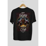 Ankhises Thor 1 Arka Baskılı Siyah Oversize T-Shirt Erkek Kadın Pamuk Bisiklet Yaka Tişort - XL