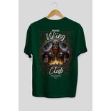 Ankhises Thor 1 Arka Baskılı Yeşil Oversize T-Shirt Erkek Kadın Pamuk Bisiklet Yaka Tişort
