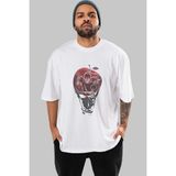 ankhisesDeath Note -Ryuk Anime Ön Baskılı Beyaz Oversize T-Shirt Erkek Kadın - XL