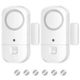 ANKOSHUN Kapı Pencere Alarm Sensörleri - Çocuk Güvenliği için Kapı Alarmları, Ev Güvenliği için Kapı Alarmları, Ev, Ofis, Mağaza, Garaj, Yurt Odası, Daire, RV, Beyaz, 2'li Paket, PL30