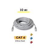 ANKTEK 10 Metre Cat6 İnternet Ethernet Kablosu Rj45 Cat 6 Utp Patch Lan Renkli Kılıf (Test Edilir)