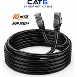 Anktek 10 Metre Cat6 Internet Ethernet Network Ağ Kablosu Utp Patch High Speed-Siyah