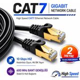 Anktek 2 Metre Cat7 Internet Ağ Kablosu 10 Gbps Yüksek Hız 600 Mhz Bant Genişliği Ethernet Cable