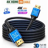 Anktek 4K HDMI 2.0 Kablo 3D Ultra Hd 4K@60Hz 18 Gpbs Hızlı ve Net Ses - Görüntü Aktarır (3 Mt) - 3Mt