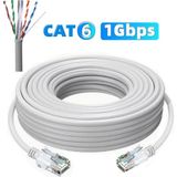 Anktek 50 Metre Cat6 Utp Patch Internet Kablosu Gümüş Renk Yüksek Hız 1000 Mbps Dayanıklı Tasarım