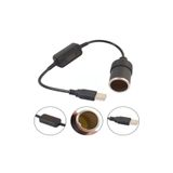 Anktek Çakmaklık Fişi Çevirici Çakmak Dönüştürücü USB 2.0 5 Volt 2 Amper To 12 Volt 0.8 Amper
