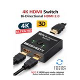 ANKTEK HDMI Switch Splitter 2 Port Çift Yönlü 4K 3D 1080P Bi-Direction Ekran/Monitör/PS4/PS5/Xbox/PC…