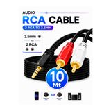 ANKTEK RCA Kablo Stereo Lale 3.5Mm to 2RC Aux Audio Ses Kablosu ( 10 METRE )