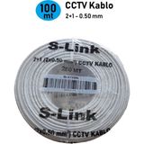 Anktek SL-CT2250 Kablo Güvenlik Kamera Kablosu 2+1 0,50 mm (100 Mt)