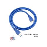 ANKTEK USB 3.0 Taşınabilir HDD Harddisk Kablosu, Micro USB -B, Hızlı Veri Aktarır (1 Metre Mavi)