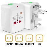 Anktek Yurtdışı Seyahat Adaptörü (Telefon / Tablet / Pc... ) Universal Priz Çevirici Dönüştürücü - Beyaz