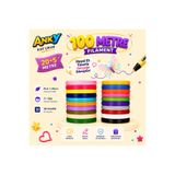 ANKYLON Anky 3d Pen Filament İpla 1.75mm Pla 20 Renk X 5 Metre 3 Boyutlu Kalem Flameti Çok Renkli