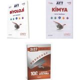 Anla Kazan Yayınları 2027 2027 Limit Ayt Biyoloji + Kimya Soru + Anla Kazan Paragraf Deneme 3'lü Set
