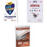 Anla Kazan Yayınları 2027 2027 Limit Ayt Tüm Dersler Sayısal Prokamp + Kimya Soru + Anla Kazan Paragraf Deneme 3'lü Set