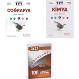 Anla Kazan Yayınları 2027 2027 Limit Tyt Coğrafya + Kimya Soru + Anla Kazan Paragraf Deneme 3'lü Set