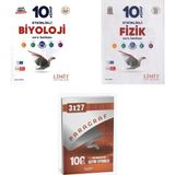 Anla Kazan Yayınları 2027 Limit 10. Sınıf Etkinlikli Maarif Biyoloji + Fizik Soru + Anla Kazan Paragraf Deneme 3'lü Set