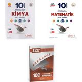 Anla Kazan Yayınları 2027 Limit 10. Sınıf Etkinlikli Maarif Kimya + Matematik Soru + Anla Kazan Paragraf Deneme 3'lü Set