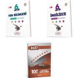Anla Kazan Yayınları 2027 Limit 6. Sınıf Etkinlikli Fen Bilimleri + Ingilizce Soru + Anla Kazan Paragraf Deneme 3'lü Set