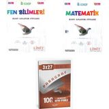 Anla Kazan Yayınları 2027 Limit 8. Sınıf Föyleri Fen Bilimleri + Matematik Konu + Anla Kazan Paragraf Deneme 3'lü Set