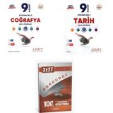 Anla Kazan Yayınları 2027 Limit 9. Sınıf Etkinlikli Maarif Coğrafya + Tarih Soru + Anla Kazan Paragraf Deneme 3'lü Set