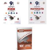 Anla Kazan Yayınları 2027 Limit 9. Sınıf Fizik Etkinlikli Maarif + Matematik Soru + Anla Kazan Paragraf Deneme 3'lü Set
