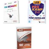 Anla Kazan Yayınları 2027 Limit Lgs Fen 8. Sınıf Bilimleri + Tüm Dersler Prokamp Soru + Anla Kazan Paragraf Deneme 3'lü Set