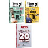 Anla Kazan Yayınları Dizgi 2026 Kpss Matematik + Türkçe Deneme ve Deli Defteri Vatandaşlık Deneme 3 Lü Set