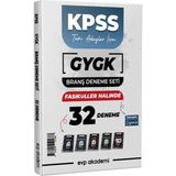 Anla Kazan Yayınları Evp Akademi Kpss Tüm Adaylar Türkçe, Matematik, Tarih, Coğrafya Vatandaşlık 32 Deneme Seti