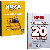 Anla Kazan Yayınları Hoca Kafası 2026 Kpss Vatandaşlık 21 Deneme & Kpss Vatandaşlık 20 Deneme Deli Defteri Yayınları Seti