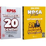 Anla Kazan Yayınları Hoca Kafası + Deli Defteri 2026 Kpss Vatandaşlık 21+20 Deneme 2 Li Set - Esra Özkan Karaoğlu Hoca Kafası + Deli Defteri Yayınları
