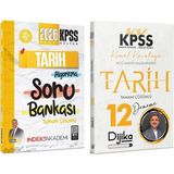 Anla Kazan Yayınları Indeks + Dijika 2026 Kpss Tarih Soru Bankası + 12 Deneme 2 Li Set - Aydın Yüce, Kemal Karakaya Indeks Akademi + Dijika Yayıncılık