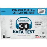 Anla Kazan Yayınları Kafa Dengi Yayınları 8. Sınıf Din Kültürü ve Ahlak Bilgisi Ilk Kaynağın 30 Kafa Test