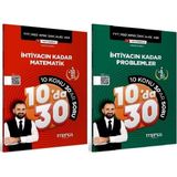 Anla Kazan Yayınları Marka Kpss Meb-Ags Tyt Msü Dgs Ales Ihtiyacın Kadar Matematik + Problemler 10 Da 30 Soru Bankası 2 Li Set Yektuğ Mat - Yasin Kara Marka Yayınları