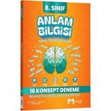 Anla Kazan Yayınları Mozaik 8. Sınıf Anlam Bilgisi Konsept 16 Deneme Çözümlü Mozaik Yayınları
