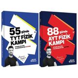 Anla Kazan Yayınları Özcan Aykın 55 Günde TYT+ AYT Fizik Kampı Soru Bankası Üniversite Hazırlık İçin Türkçe