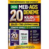 Anla Kazan Yayınları Pegem 2026 Meb Ags Türkiye Geneli 1-2-3 (3'lü Deneme Seti) & Meb-Ags Kilidi 20 Deneme Yargı Yayınları Seti
