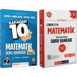 Anla Kazan Yayınları Pegem + Indeks 2026 Kpss Matematik Ezberbozan + Kafadan 10 Net Soru Bankası 2 Li Set - Metin Şimşek Pegem + Indeks Akademi Yayınları