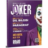 Anla Kazan Yayınları Retro 2026 Kpss Meb-Ags Ales Dgs Tyt Ayt 100 Soruda Paragraf ve Dil Bilgisi Joker Soru Bankası Çözümlü - Aker Kartal, Dilek Yetik Retro Yayıncılık