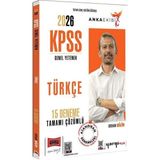 Anla Kazan Yayınları Yargı 2026 Kpss Türkçe 15 Deneme Çözümlü Anka Ekibi - Orhan Bilir Yargı Yayınları