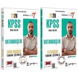 Anla Kazan Yayınları Yargı 2026 Kpss Vatandaşlık Soru Bankası + 15 Deneme 2 Li Set Anka Ekibi