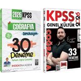 Anla Kazan Yayınları Yargı + Indeks 2026 Kpss Coğrafya 33+30 Deneme 2 Li Set - Engin Eraydın, Alican Demir Yargı + Indeks Akademi Yayınları