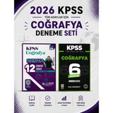 Anla Kazan Yayınları Yediiklim 2026 Kpss Coğrafya 12 Deneme & Kpss Coğrafya 6 Deneme Evp Akademi Seti