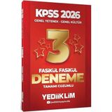 Anla Kazan Yayınları Yediiklim 2026 Kpss Genel Yetenek Genel Kültür 3 Yıldız Deneme Çözümlü