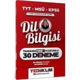 Anla Kazan Yayınları Yediiklim 2027 Tyt Msü Kpss Dil Bilgisi 30 Deneme Çözümlü - Zarif Yoldaş Kurt