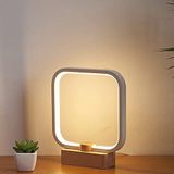 ANLAIBO LED Ahşap Masa Lambası, 3 Renkli Sıcaklık Başucu Lambası, Yatak Odası Başucu Gece Lambası, Kısılabilir Led Aydınlatma, Oturma Odası Ofis Yaratıcı Ev Dekoru, Benzersiz Ev Isıtma Hediyesi
