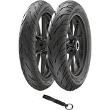 Anlas 90/90-17 ve 110/80-17 Tournee Sport (2025) Tvs Apache RTR200 Ön ve Arka Lastik Seti + Olgun Motor Anahtarlık